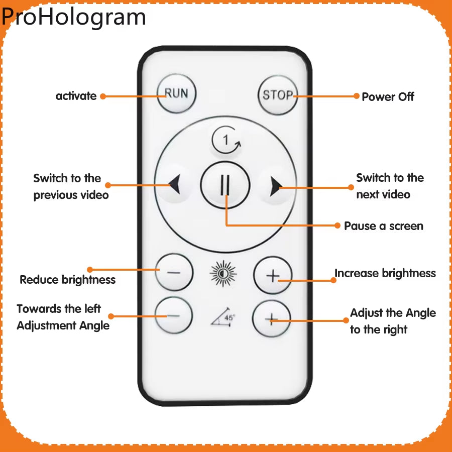 PD42 3D Hologram Projector Fan Wifi Display Business Advertising Logo Light Holographic Lamp Projectors Replaceable Fan Blade